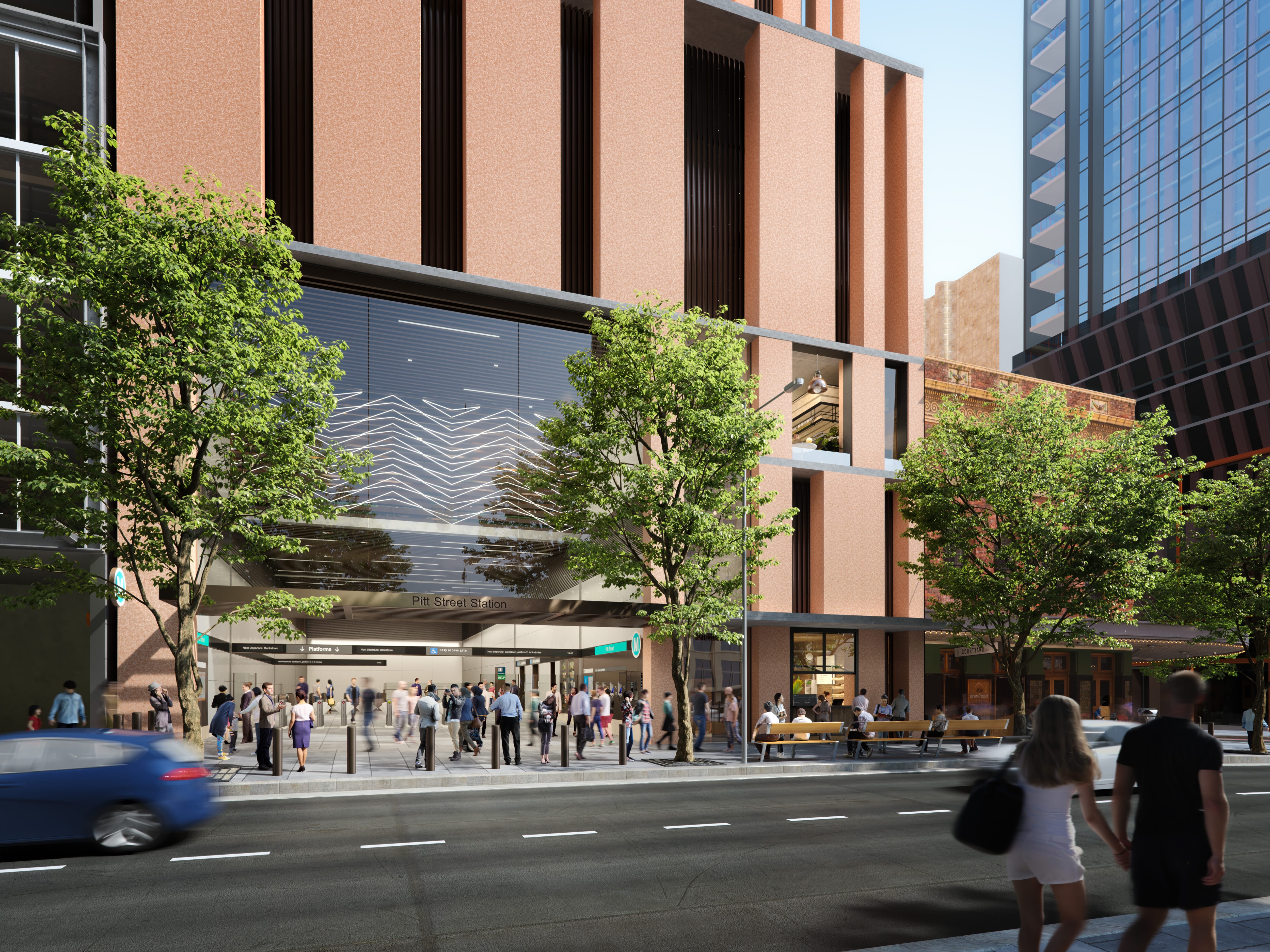 Pitt Street South Station Entrance