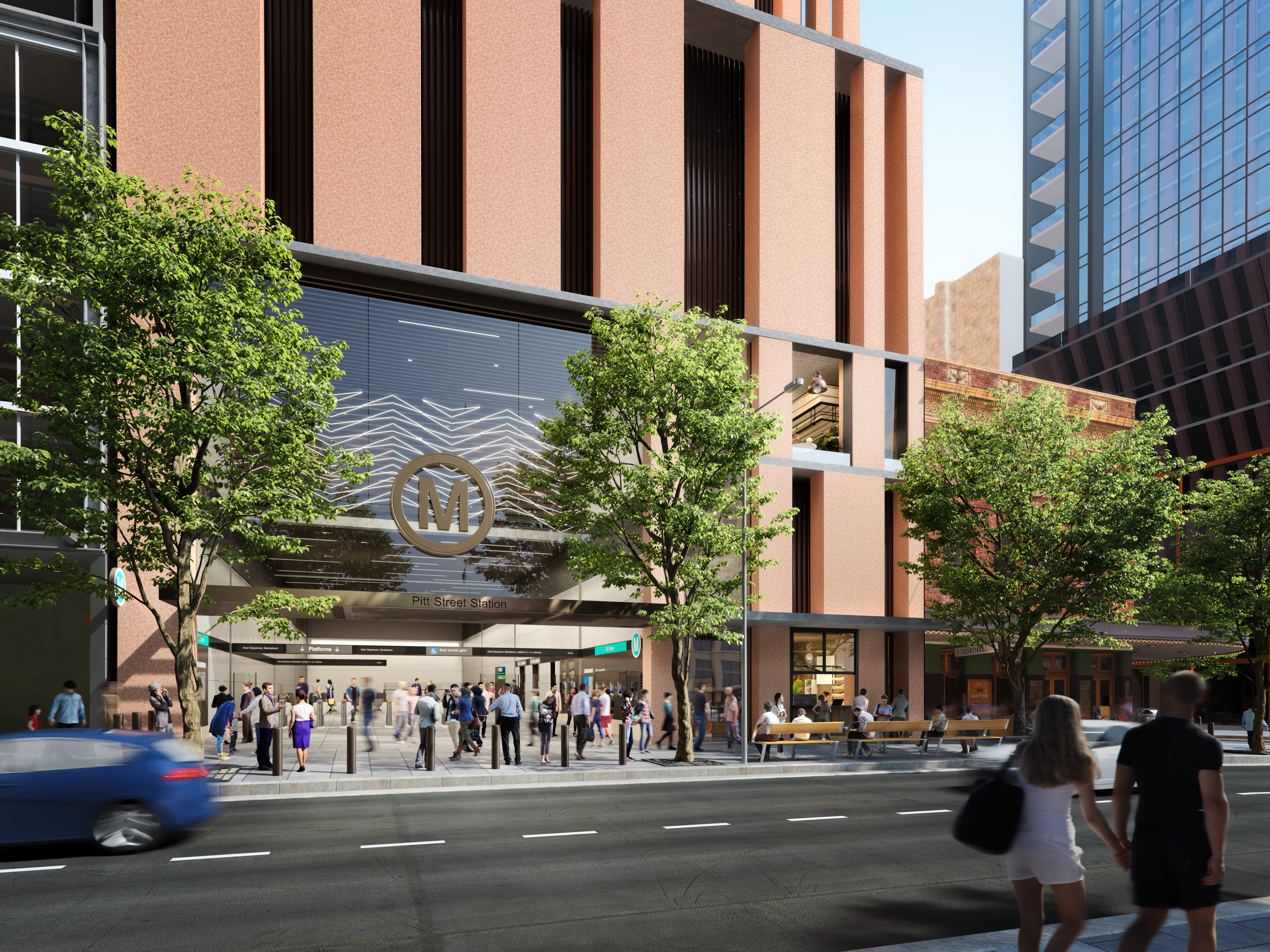 Pitt Street South Station Entrance